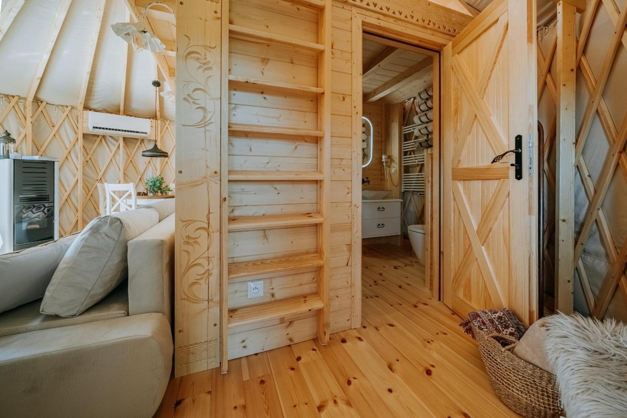 Jurta Na Wypasie - Luksusowy Namiot Z Widokiem Na Gory - Jacuzzi, Sauna, Split Ac, Private, Star View Zakopane Bagian luar foto